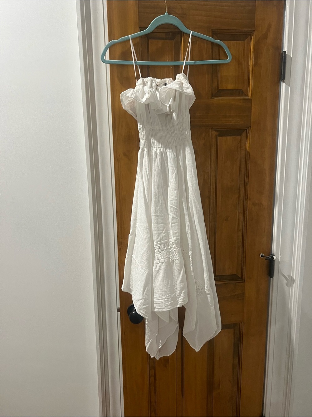 Seascape white coverup dress strapless